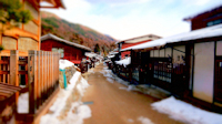 雪の奈良井宿